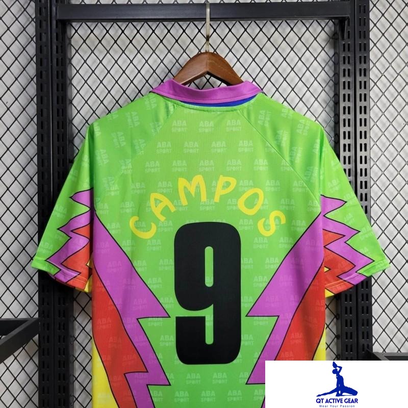 Retro 1994 USA World Cup Mexico Goalkeeper Jorge Campos Jersey